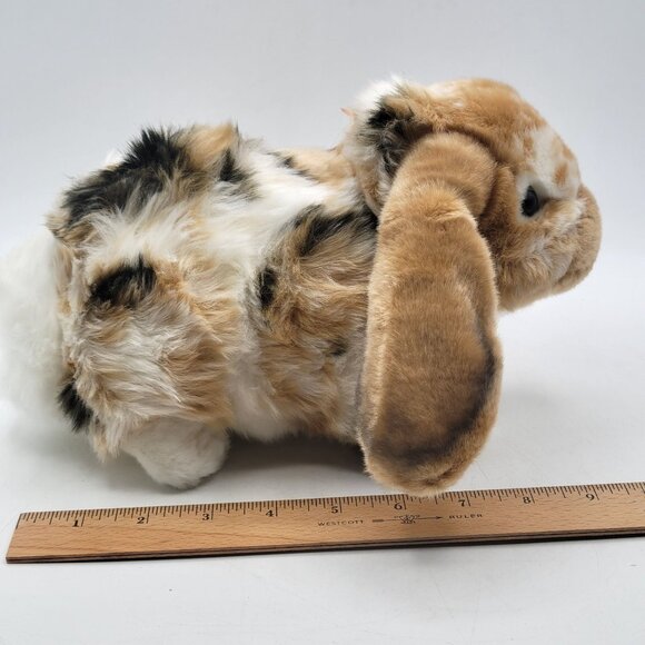 NWT Living Nature Brown Dutch Lop Eared Rabbit 9" Realistic Animal Plush Soft - Picture 7 of 9
